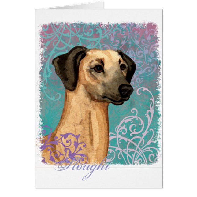 Elegant Sloughi Card Hälsningskort (Framsidan)