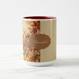 Elegant,Smakämnen, Höstlöv,Rustik Mugg