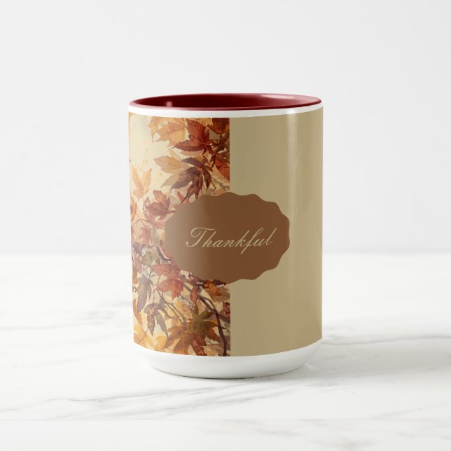 Elegant,Smakämnen, Höstlöv,Rustik Mugg (Center)