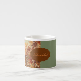 Elegant,Smakfest, Höstlöv,Rustik Espressomugg
