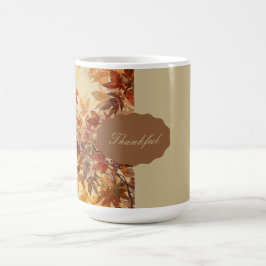 Elegant,Smaksegel, Höstlöv,Rustik Kaffemugg