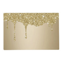 Elegant Smälter Guld Glittery Glam