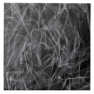 Elegant Smoke Swirls - Mystical Aesttics Kakelplatta