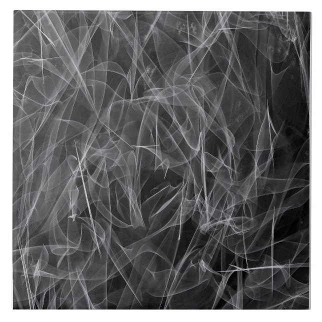 Elegant Smoke Swirls - Mystical Aesttics Kakelplatta (Framsidan)