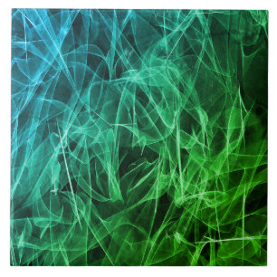 Elegant Smoke Swirls - Mystical Aesttics Kakelplatta