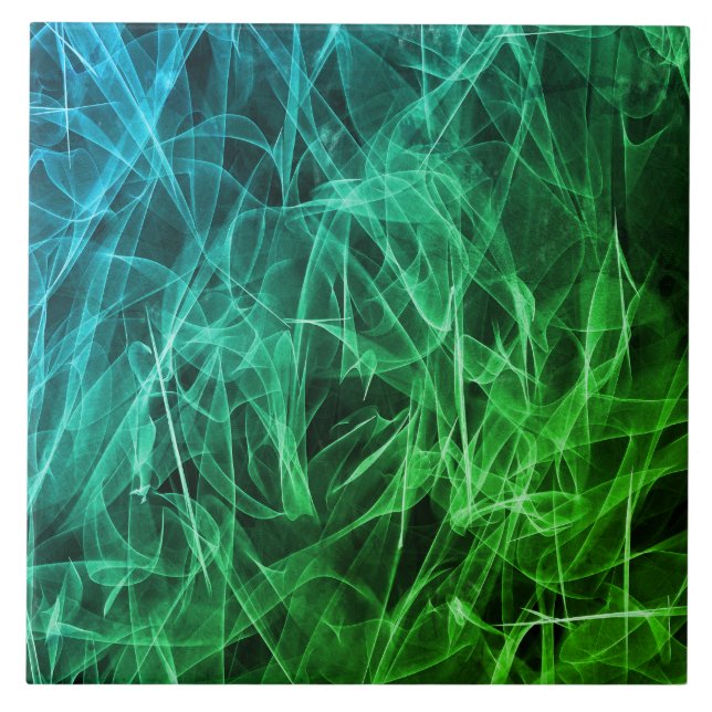 Elegant Smoke Swirls - Mystical Aesttics Kakelplatta (Framsidan)