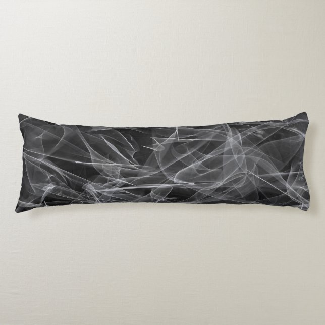 Elegant Smoke Swirls - Mystical Aesttics Kroppskudde (Framsidan)