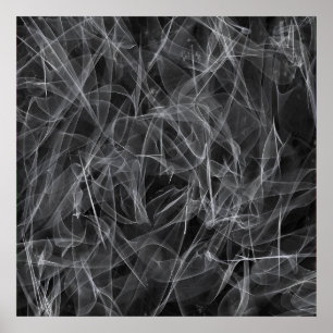Elegant Smoke Swirls - Mystical Aesttics Poster