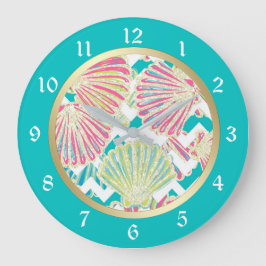 Elegant snäckskalsparre stor klocka