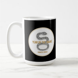 Elegant Snake - Luxury Chinese Zodiac Art & Mystic Kaffemugg