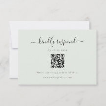 Elegant Snällig Svar QR-kod RSVP