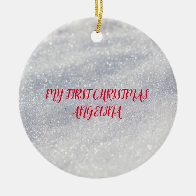 Elegant snö dekoration (Framsidan)