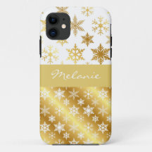 Elegant Snö Flake Monogram iphone case