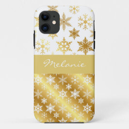 Elegant Snö Flake Monogram iphone case
