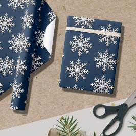 Elegant Snöflake Wrapping Papper Presentpapper
