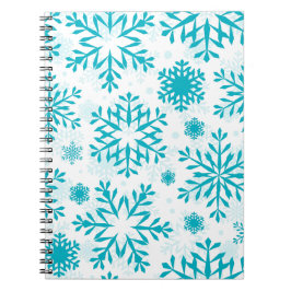 Elegant snöflaksdesign – Vinterlov Anteckningsbok