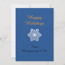 Elegant snöflinga guld marinblå logotyp icke foto