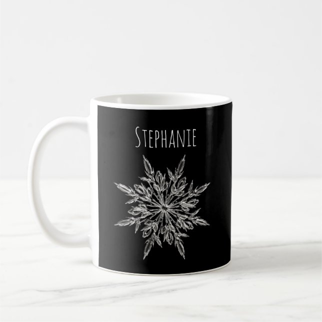 Elegant Snöflinga Is Kristall Jul Kaffe Mugg (Vänster)