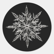 Elegant snöflinga is kristall Xmas kuvert sigill