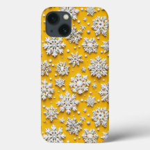 Elegant Snöflinga Vinter Estetisk Design