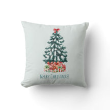 Elegant snöig julgran