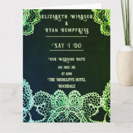 Elegant Snöre' bröllopsinbjudan Kort