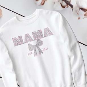 Elegant Snöre "MAMMA" med Bow MAMMA T Shirt
