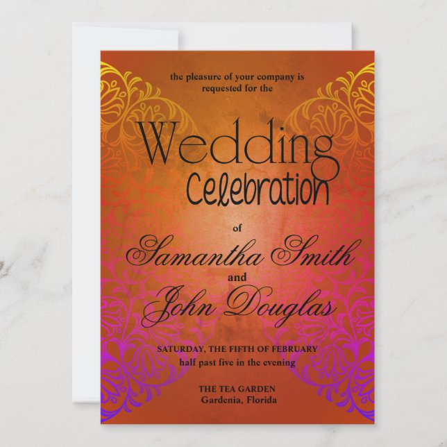 Elegant Snöre Rustik & Black Modern Minimalist Inbjudningar (Framsida)