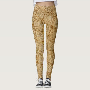 Elegant snöre: texturerat mönster. leggings