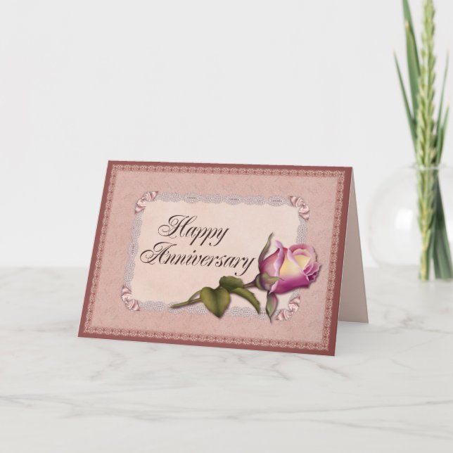 Elegant snöreårsdag kort (Framsida)