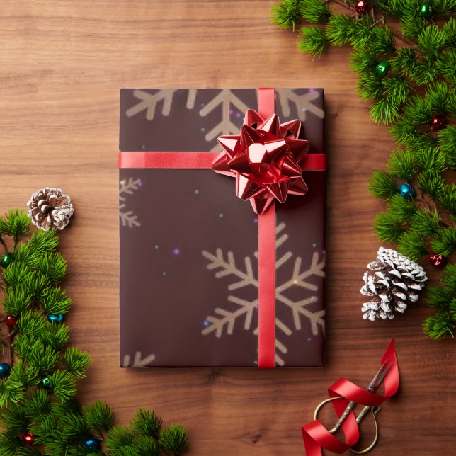 Elegant Snowflake Christmas Wrappin Presentpapper (Julgåva)