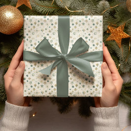 Elegant Snowflake Christmas Wrapping Paper Presentpapper