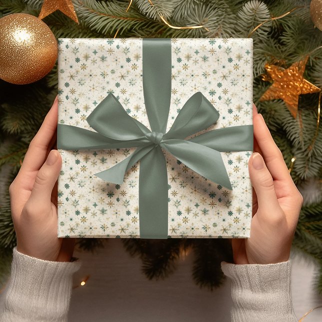 Elegant Snowflake Christmas Wrapping Paper Presentpapper (Skapare uppladdad)