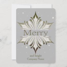 Elegant Snowflake Corporate-julkort Julkort