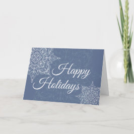 Elegant Snowflake Design Helgkort