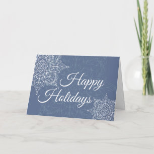 Elegant Snowflake Design Helgkort