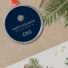 Elegant Snowflake Glad helg Julgransprydnad Metall