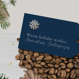 Elegant Snowflake Helgdag Gift Märkre Presentetikett