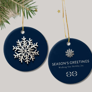 Elegant Snowflake Logotyp Ornament