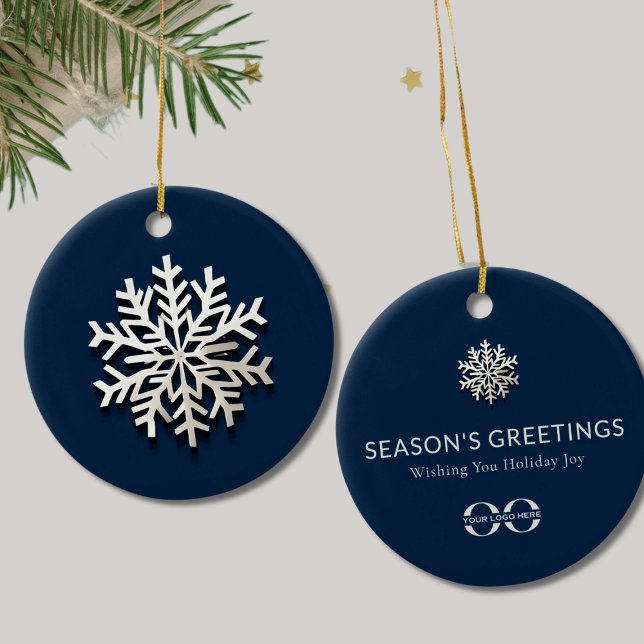 Elegant Snowflake Logotyp Ornament (Skapare uppladdad)