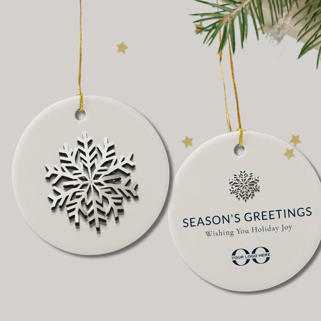 Elegant Snowflake Logotyp Ornament (Skapare uppladdad)
