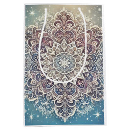 Elegant Snowflake Mandala i Frosty Hues