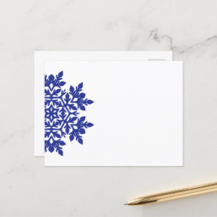 Elegant Snowflake (Midnight) Helg Vykort
