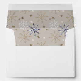 Elegant Snowflake Mönster Beige