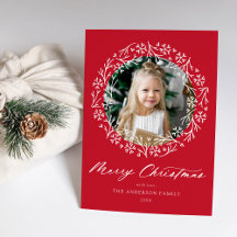 Elegant Snowflake WANAN Red Photo