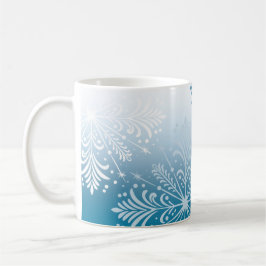 Elegant Snowflake Winter Helgdag Mugg