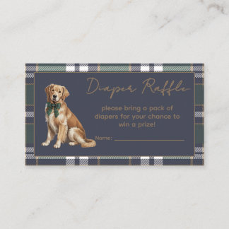 Elegant snygg Diaper-fest med hundtema R.L. Tilläggskort