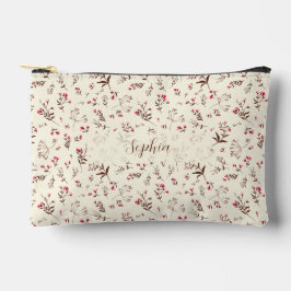 Elegant Snyggt blommigt Penna fodral, makeup