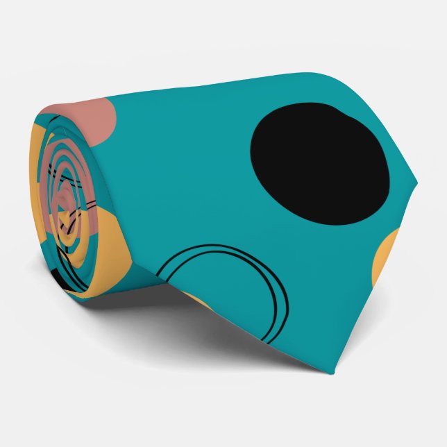 Elegant snyggt blue mönster abstrakt manar slips (Rullad)