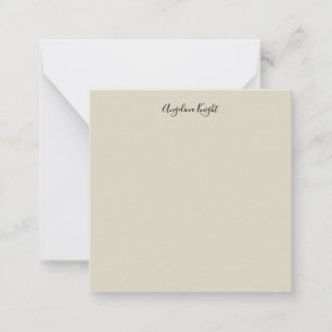 Elegant Snyggt Chic Handskriftsskript med oformate Anteckningskort